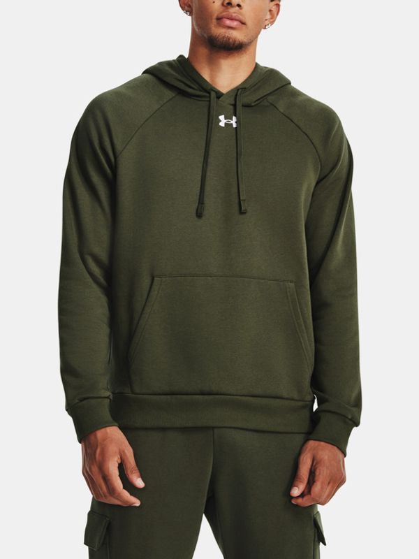 Under Armour Under Armour UA Rival Fleece Hoodie Pulover Zelena