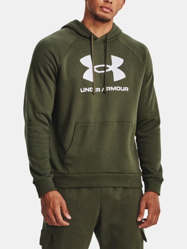 Under Armour Under Armour UA Rival Fleece Logo HD Pulover Zelena