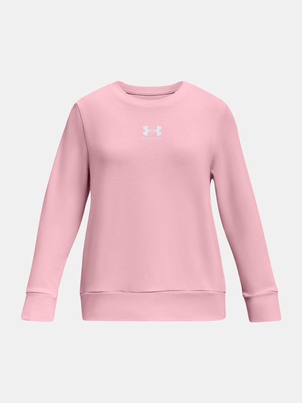 Under Armour Under Armour UA Rival Terry Crew Pulover otroška Roza