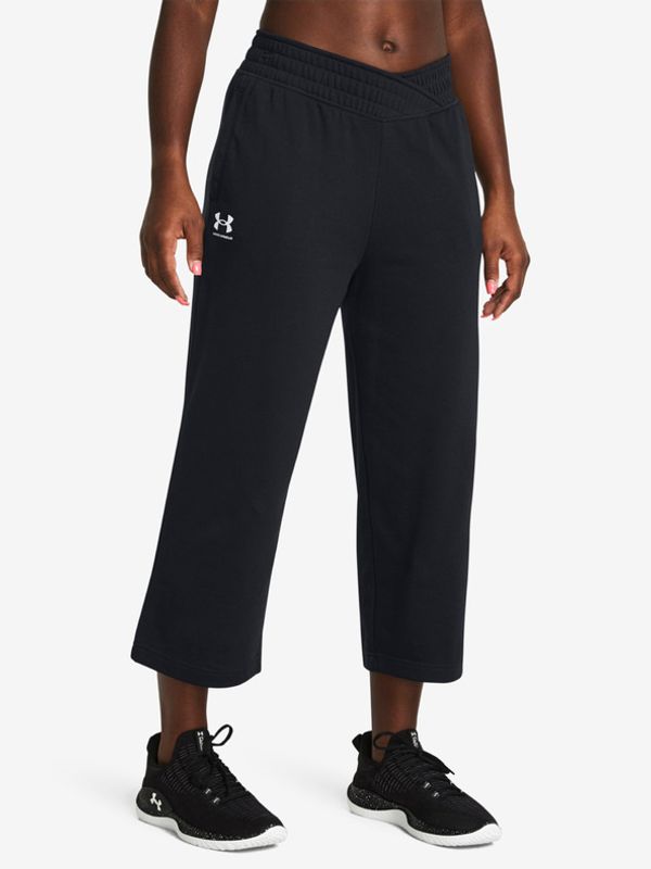 Under Armour Under Armour UA Rival Terry Crop Wide Leg Spodnji del trenirke Črna