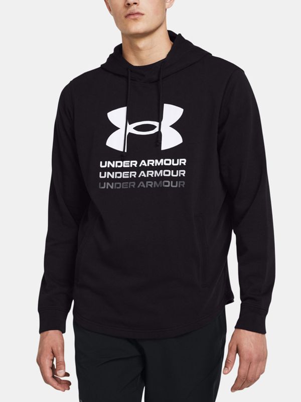 Under Armour Under Armour UA Rival Terry Graphic Hood Pulover Črna