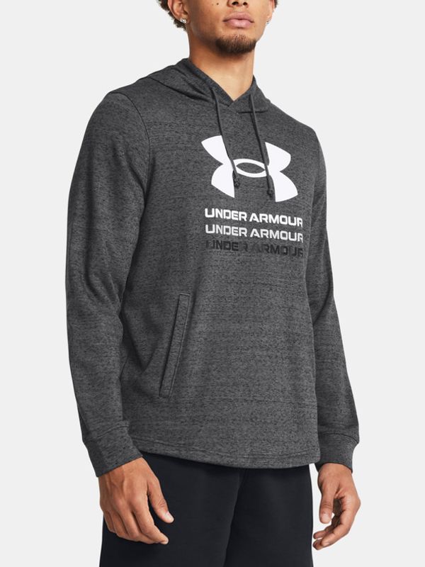 Under Armour Under Armour UA Rival Terry Graphic Hood Pulover Siva