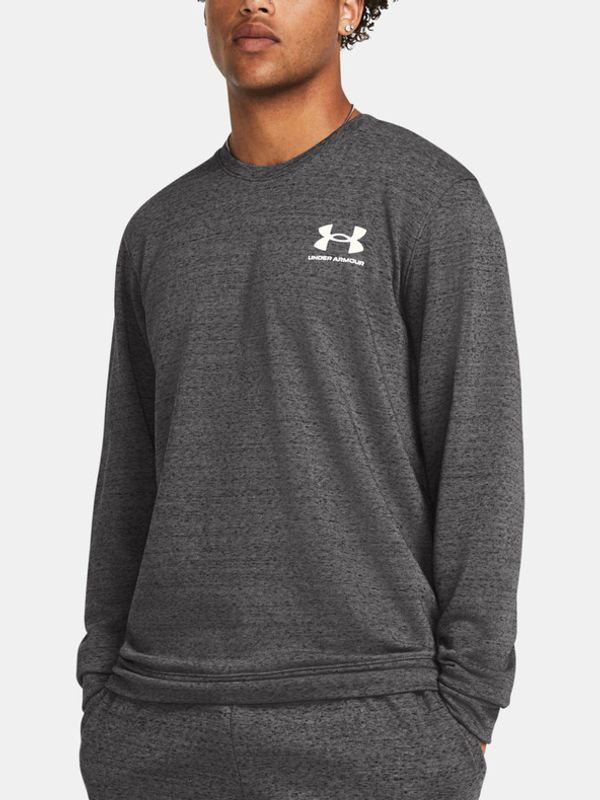 Under Armour Under Armour UA Rival Terry LC Crew Pulover Siva