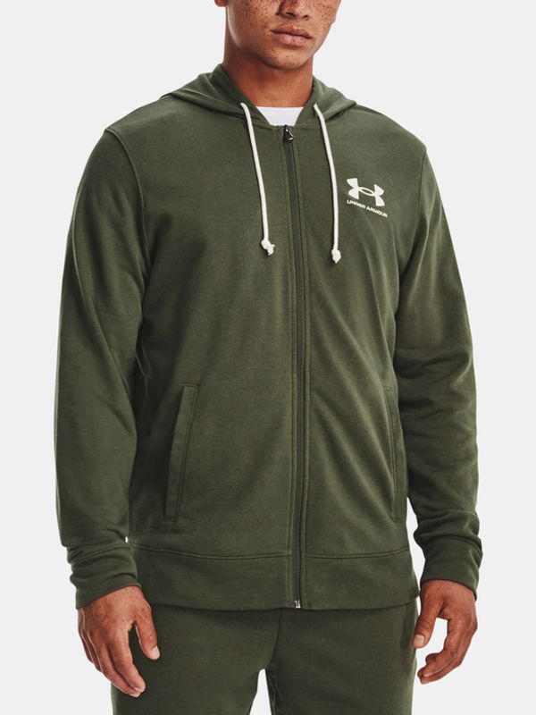 Under Armour Under Armour UA Rival Terry LC FZ Pulover Zelena