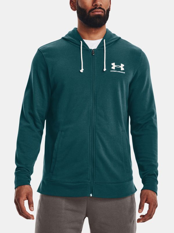 Under Armour Under Armour UA Rival Terry LC FZ Pulover Zelena