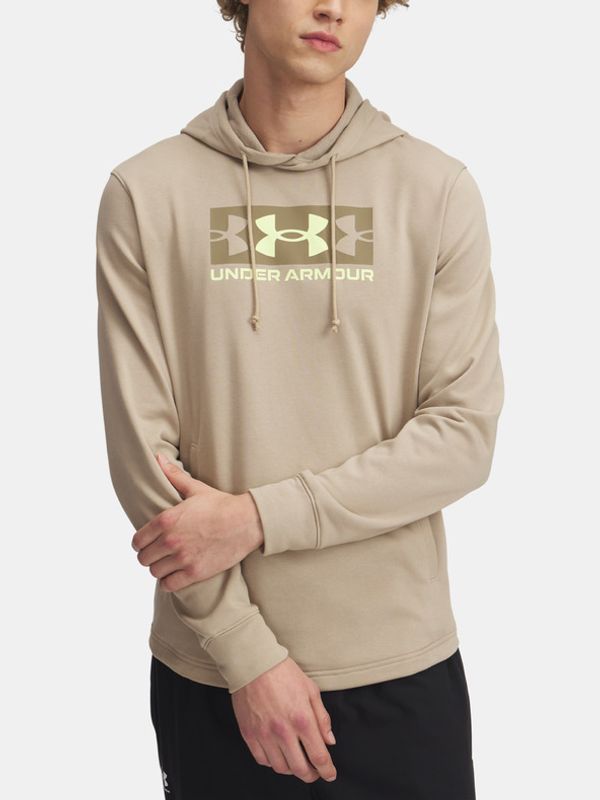 Under Armour Under Armour UA Rival Terry Logo Hood Pulover Rjava