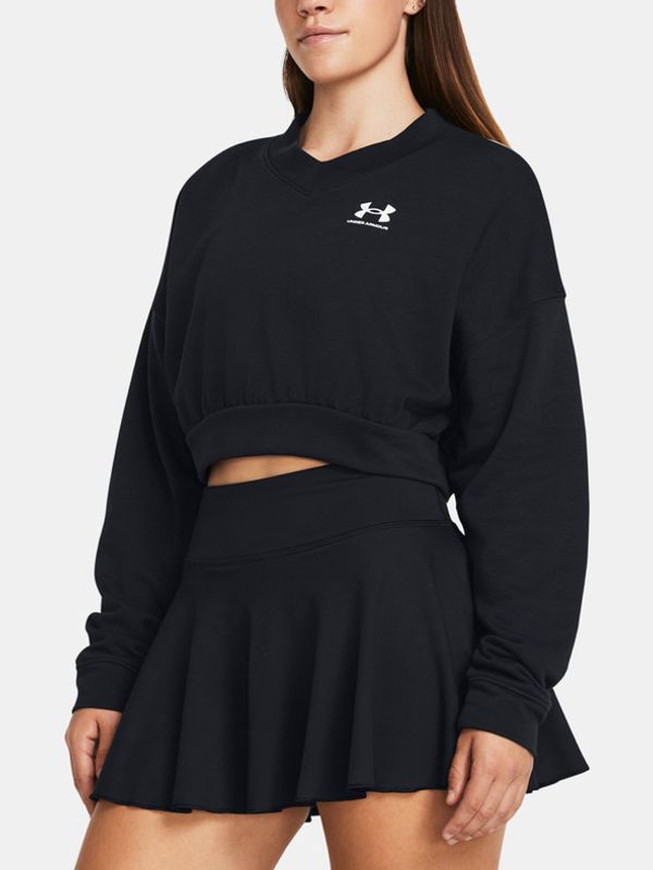 Under Armour Under Armour UA Rival Terry OS Crop Crw Pulover Črna