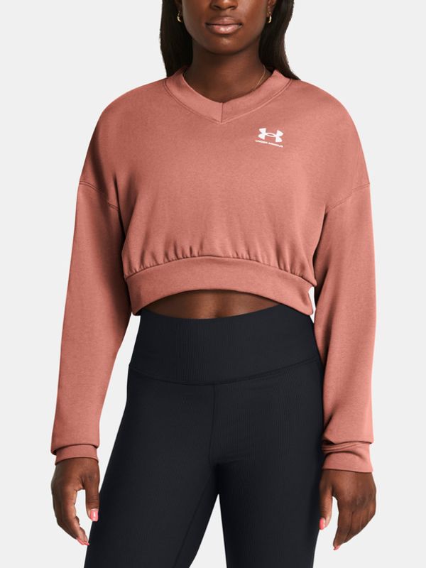 Under Armour Under Armour UA Rival Terry OS Crop Crw Pulover Roza