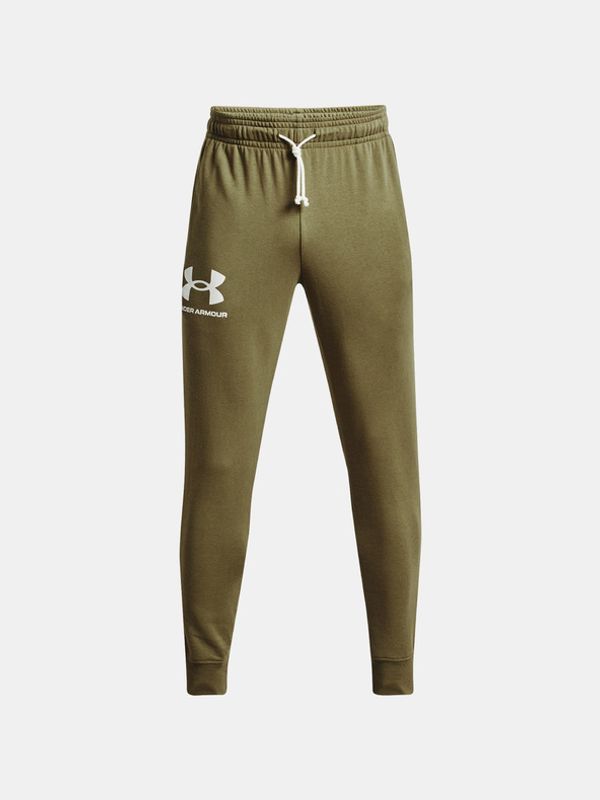 Under Armour Under Armour UA Rival Terry Spodnji del trenirke Zelena