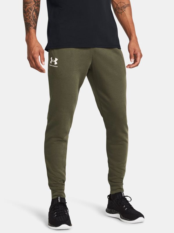 Under Armour Under Armour UA Rival Terry Spodnji del trenirke Zelena