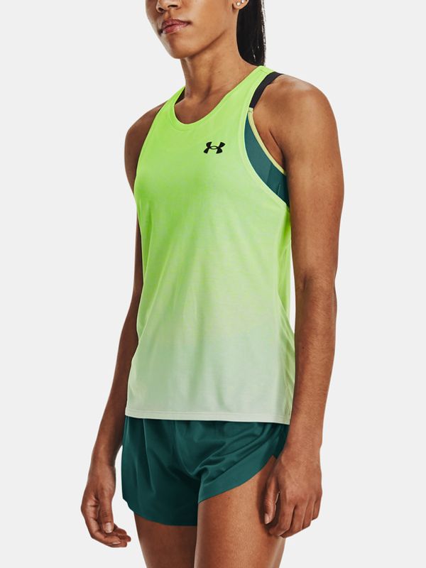 Under Armour Under Armour UA Rush Cicada Singlet Majica brez rokavov Zelena