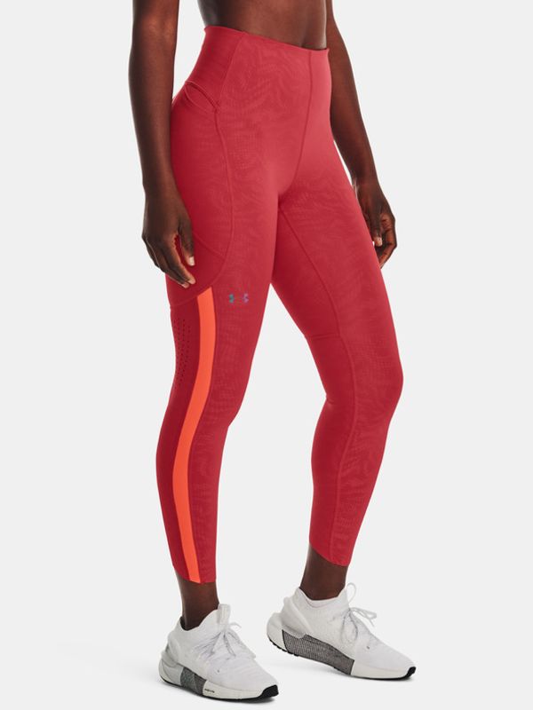 Under Armour Under Armour UA Rush Legging Emboss Perf Pajkice Rdeča