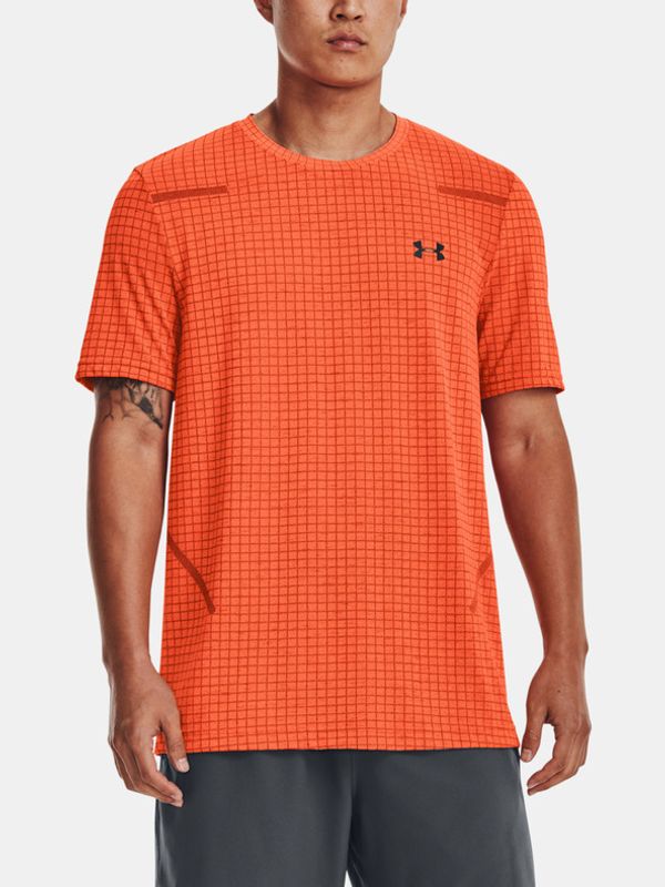 Under Armour Under Armour UA Seamless Grid Majica Oranžna