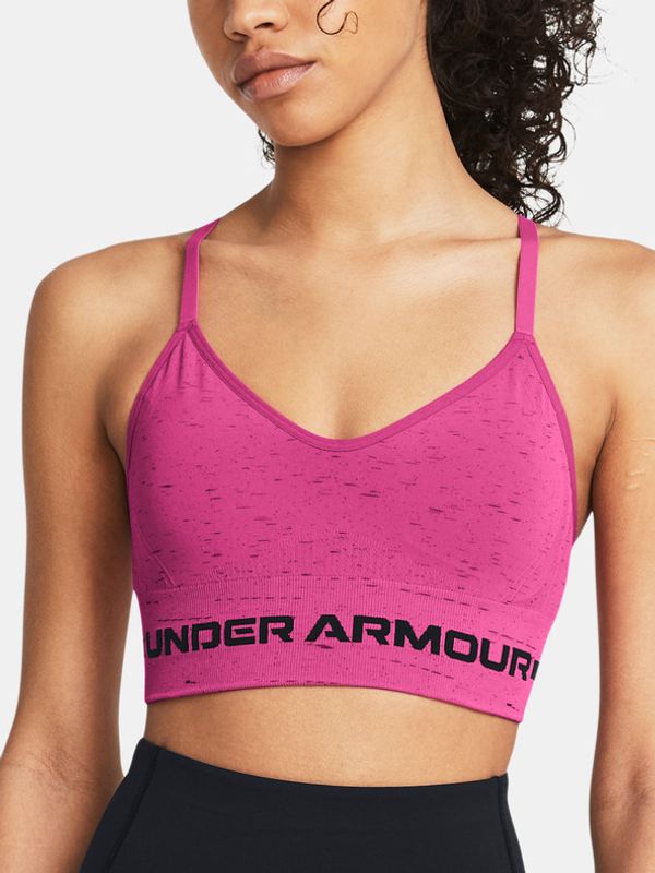 Under Armour Under Armour UA Seamless Low Long Htr Športni Modrček Roza