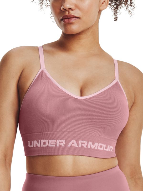 Under Armour Under Armour UA Seamless Low Long Rib Športni Modrček Roza