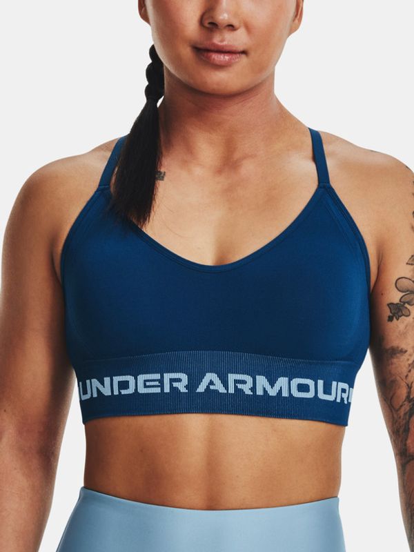 Under Armour Under Armour UA Seamless Low Long Športni Modrček Modra