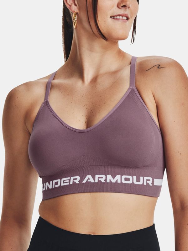 Under Armour Under Armour UA Seamless Low Long Športni Modrček Vijolična