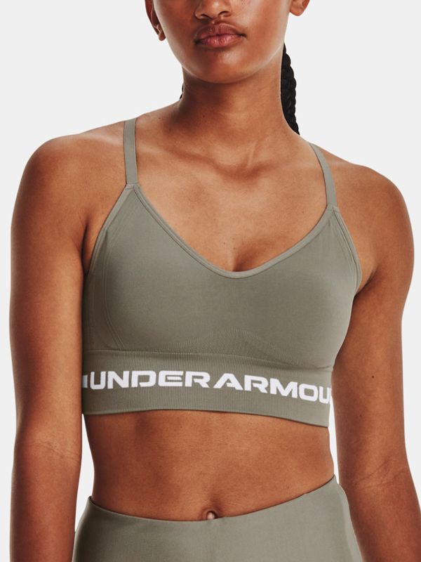 Under Armour Under Armour UA Seamless Low Long Športni Modrček Zelena