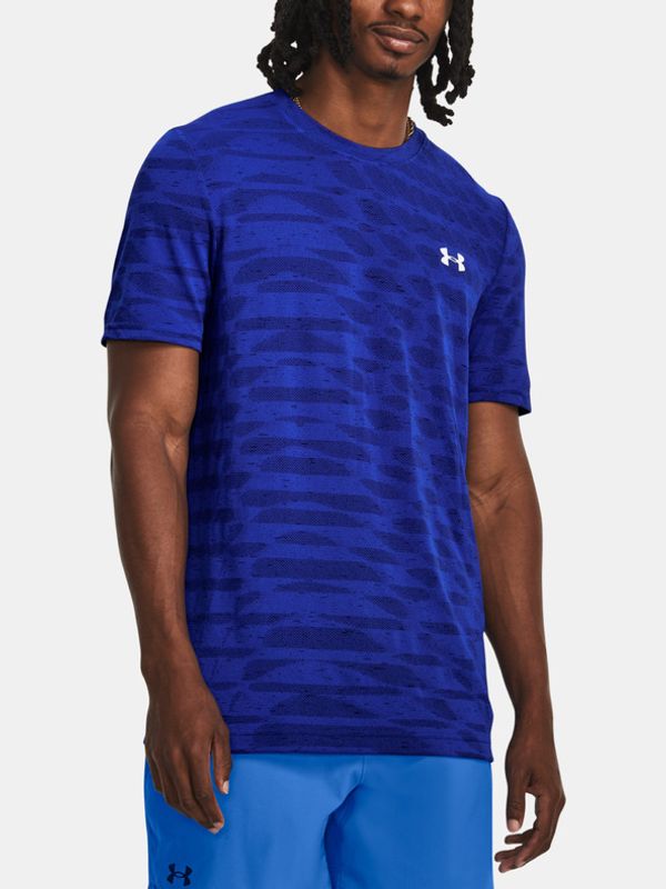 Under Armour Under Armour UA Seamless Ripple SS Majica Modra