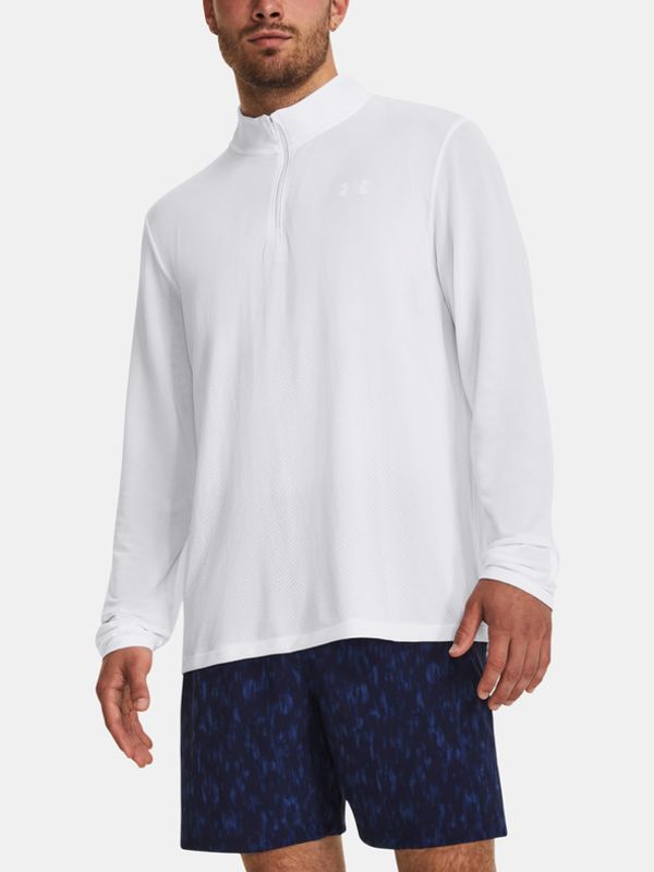 Under Armour Under Armour UA Seamless Stride 1/4 Zip Majica Bela