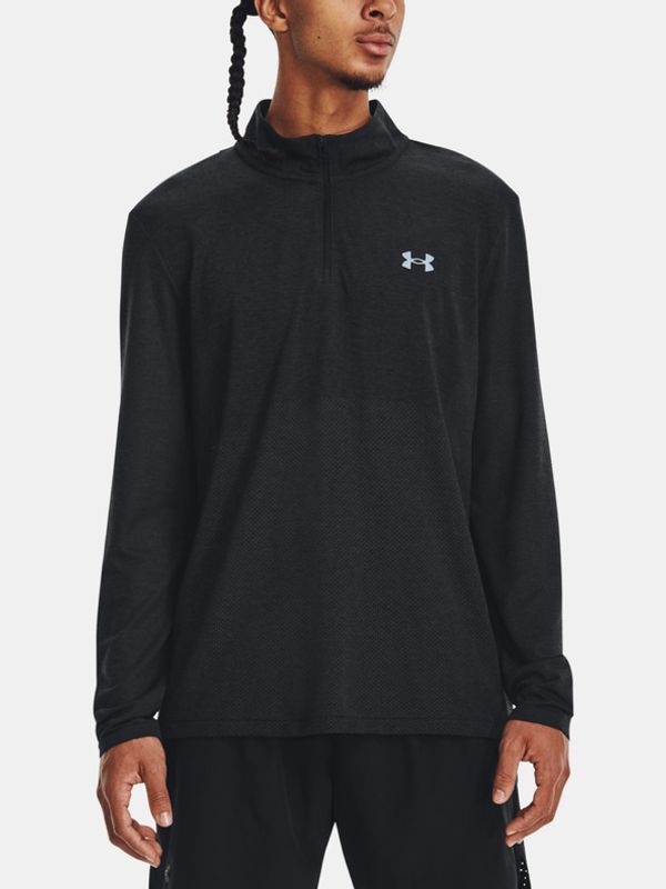 Under Armour Under Armour UA Seamless Stride 1/4 Zip Majica Črna