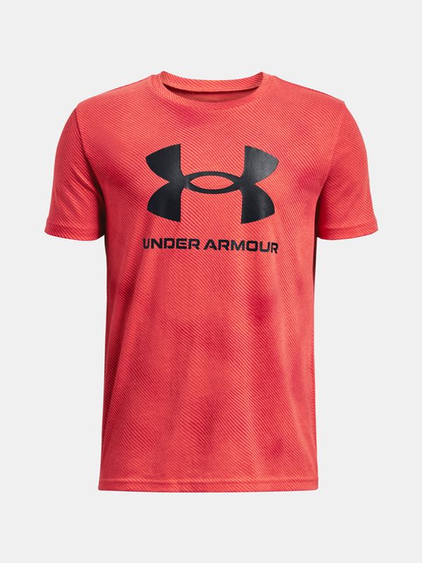 Under Armour Under Armour UA Sportstyle Logo Aop SS Majica otroška Rdeča