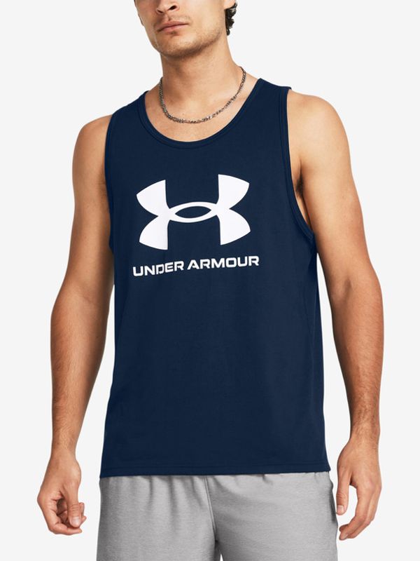 Under Armour Under Armour UA Sportstyle Logo Majica brez rokavov Modra