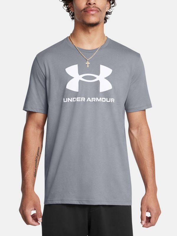 Under Armour Under Armour UA Sportstyle Logo Update SS Majica Siva