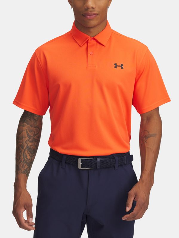Under Armour Under Armour UA T2G Pique Polo Majica Oranžna