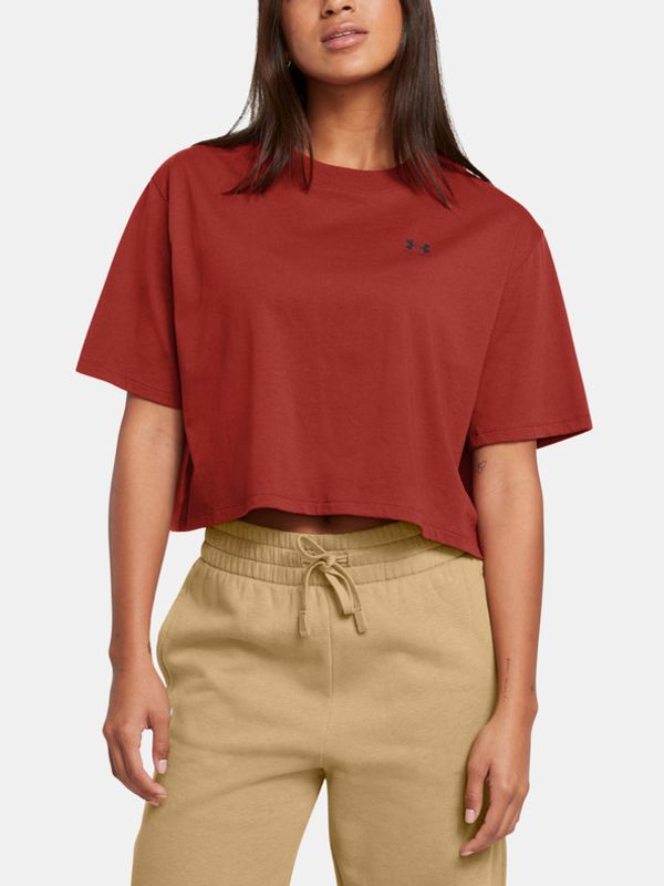 Under Armour Under Armour UA W Boxy Crop Logo SS Majica Oranžna