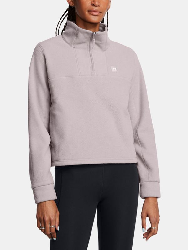 Under Armour Under Armour UA W Expanse Fleece HZ Pulover Siva