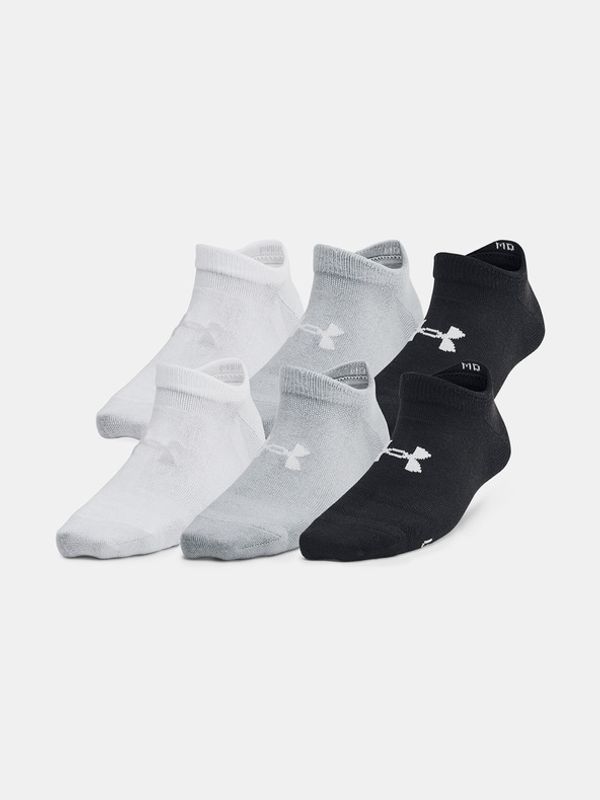 Under Armour Under Armour UA Yth Essential No Show Otroške nogavice 6 parov Črna