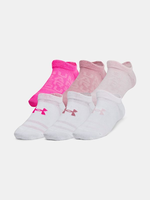 Under Armour Under Armour UA Yth Essential No Show Otroške nogavice 6 parov Roza