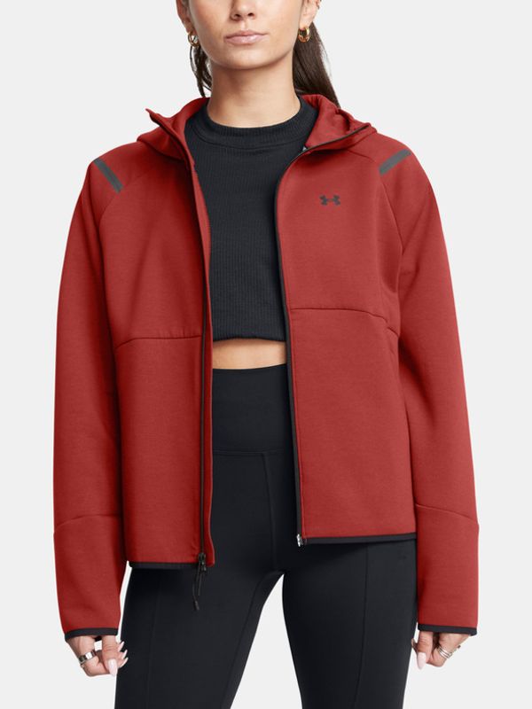 Under Armour Under Armour Unstoppable Fleece FZ Pulover Oranžna