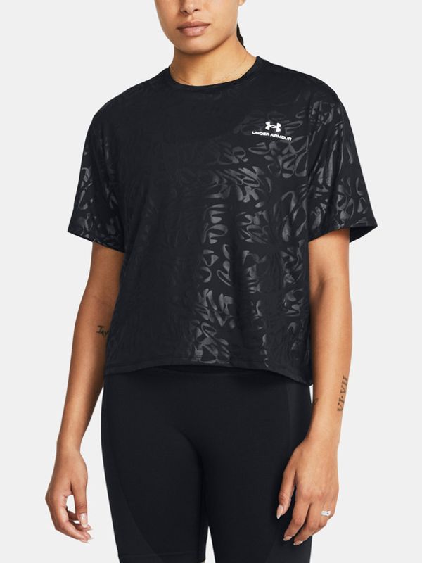 Under Armour Under Armour Vanish Energy Emboss Crop SS Majica Črna