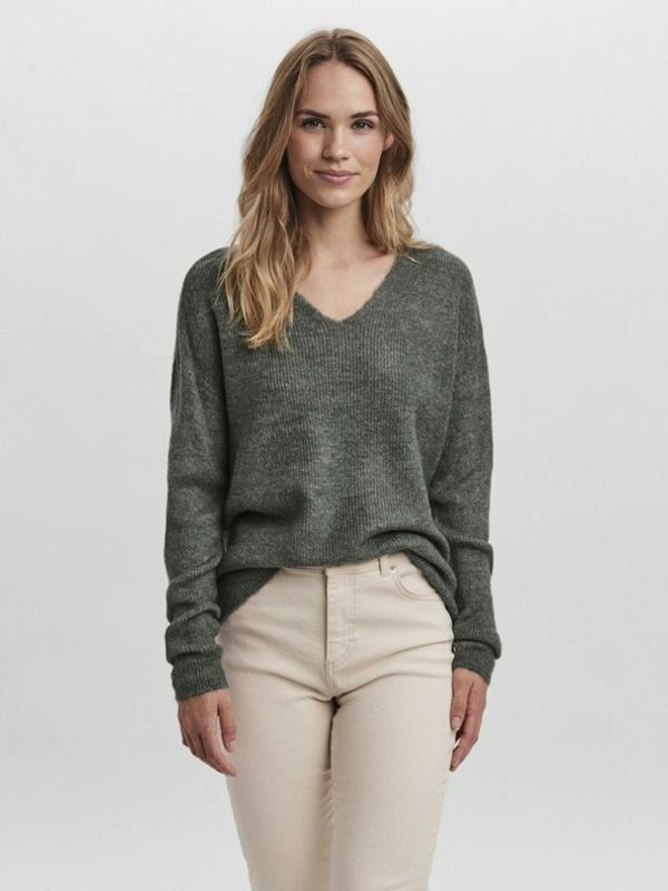 Vero Moda Vero Moda Crewlefile Pulover Zelena