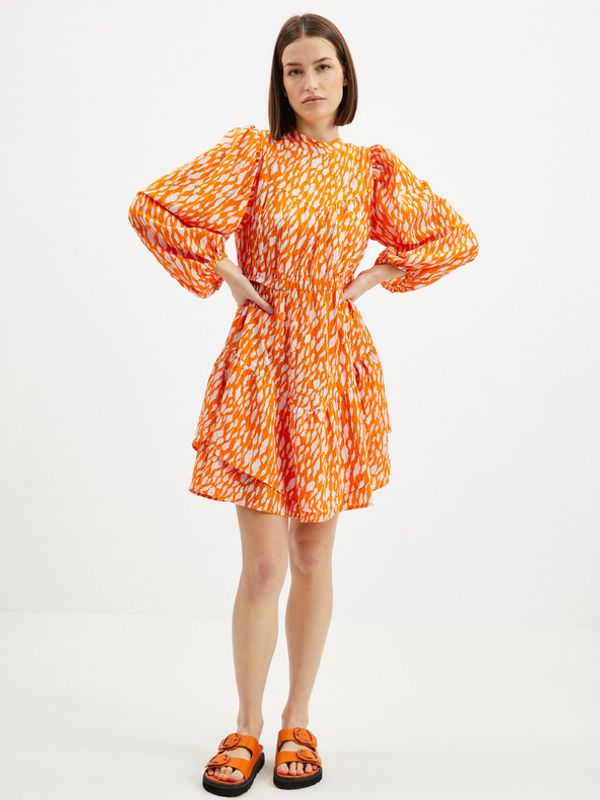 Vero Moda Vero Moda Daisy Obleka Oranžna