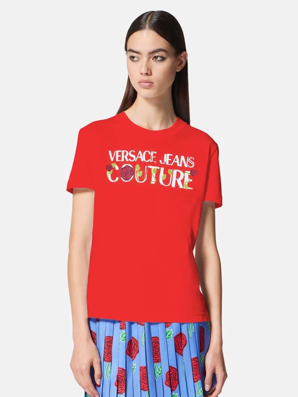 Versace Jeans Couture Versace Jeans Couture Majica Rdeča