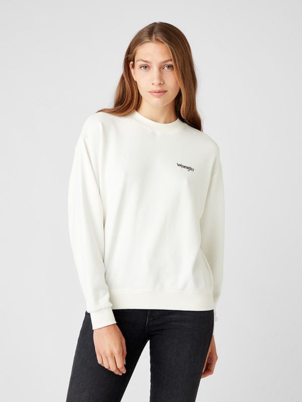 Wrangler Wrangler Retro Sweat Pulover Bela