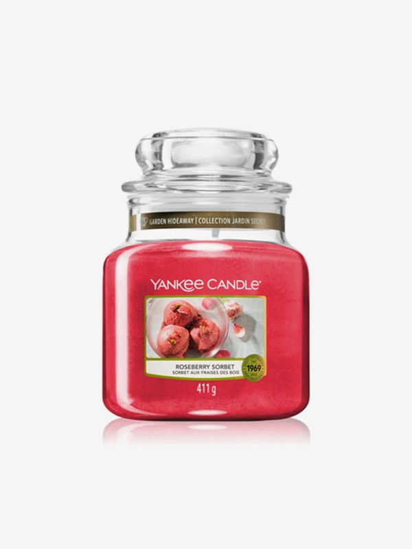 Yankee Candle Yankee Candle Roseberry Sorbet (Classic střední) Home Rdeča