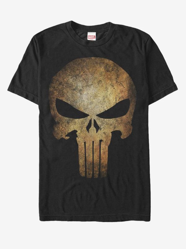 ZOOT.Fan ZOOT.Fan Marvel The Punisher Skull Majica Črna