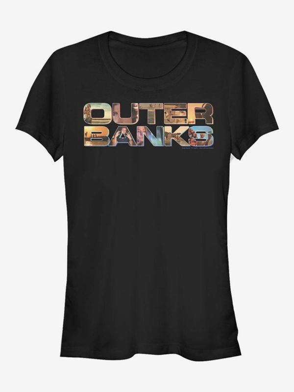 ZOOT.Fan ZOOT.Fan Netflix Logo Outer Banks Majica Črna