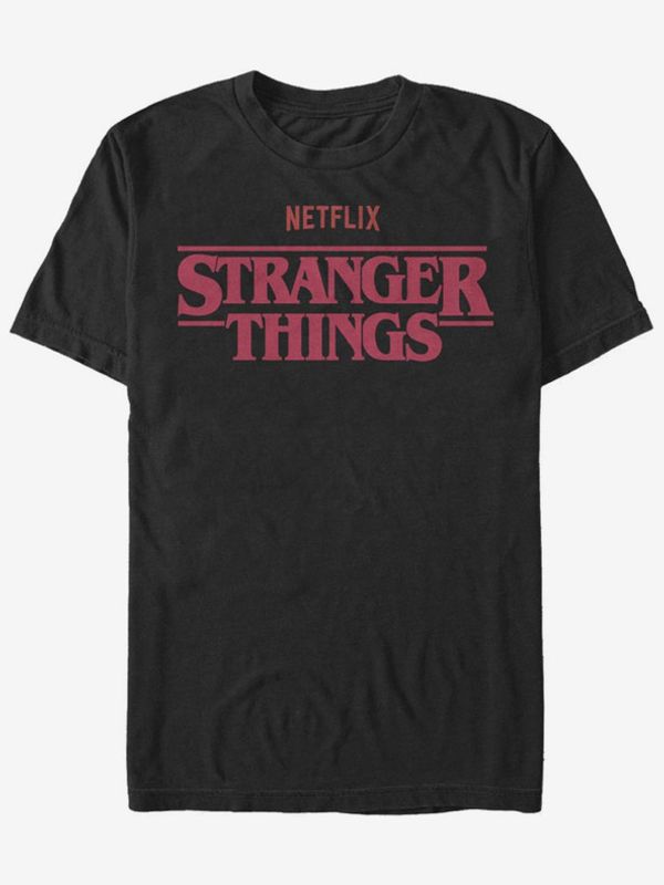 ZOOT.Fan ZOOT.Fan Netflix Logo Stranger Things Majica Črna