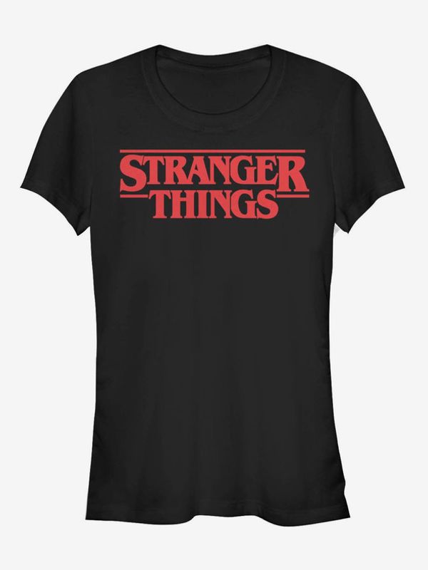 ZOOT.Fan ZOOT.Fan Netflix Stranger Things Logo Majica Črna