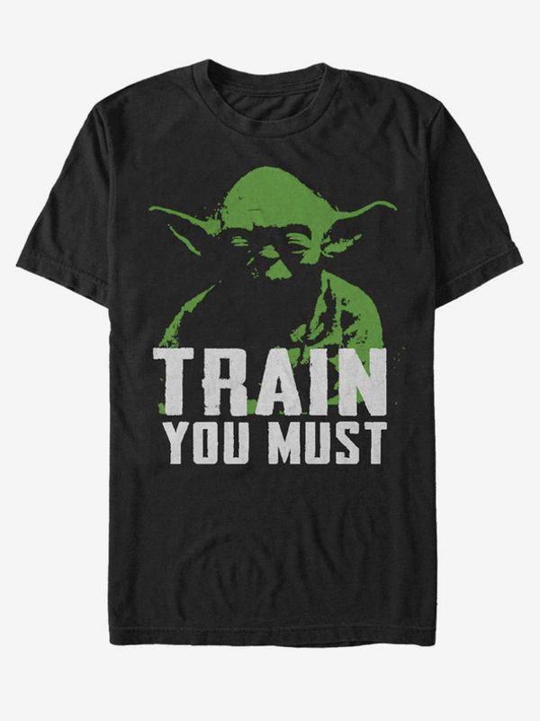 ZOOT.Fan ZOOT.Fan Star Wars Yoda Train You Must Majica Črna